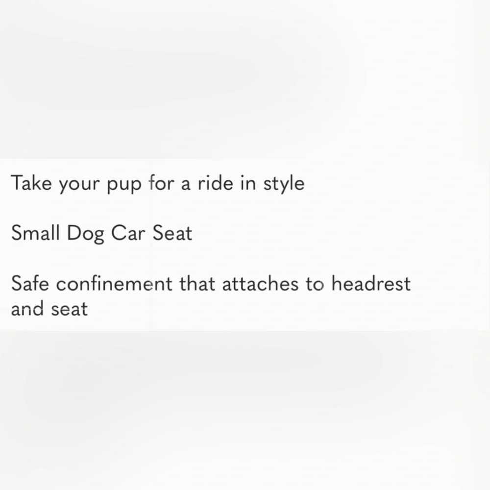 Dog Car Seat Carrier/ Safety‎ Seat